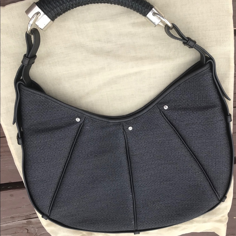 YSL Mombasa Black leather bag